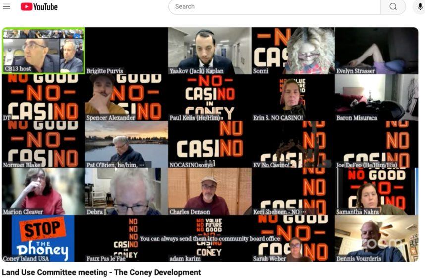 Coney Island casino Community Board
